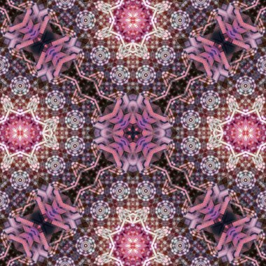 Kusursuz soyut desen. Karmaşık örgülü desen. Soyut kaleydoskop arkaplanı.