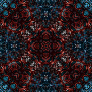 Kusursuz soyut desen. Karmaşık örgülü desen. Soyut kaleydoskop arkaplanı.