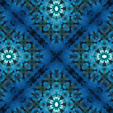 Kusursuz soyut desen. Karmaşık örgülü desen. Soyut kaleydoskop arkaplanı.