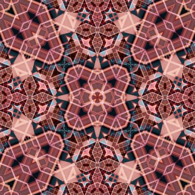 Kusursuz soyut desen. Karmaşık örgülü desen. Soyut kaleydoskop arkaplanı.