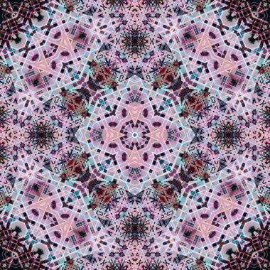 Kusursuz soyut desen. Karmaşık örgülü desen. Soyut kaleydoskop arkaplanı.