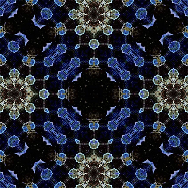 Kusursuz soyut desen. Karmaşık örgülü desen. Soyut kaleydoskop arkaplanı.