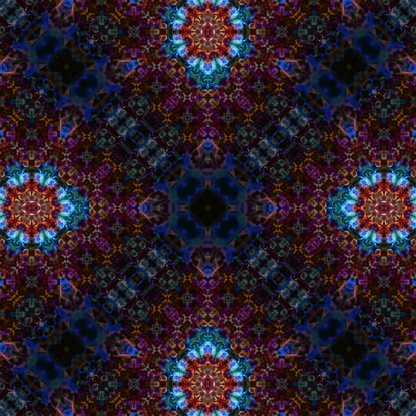 Kusursuz soyut desen. Karmaşık örgülü desen. Soyut kaleydoskop arkaplanı.