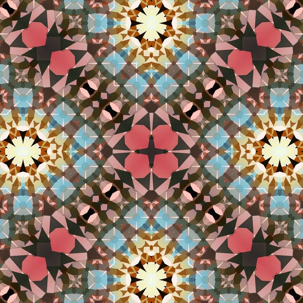 Kusursuz soyut desen. Karmaşık örgülü desen. Soyut kaleydoskop arkaplanı.