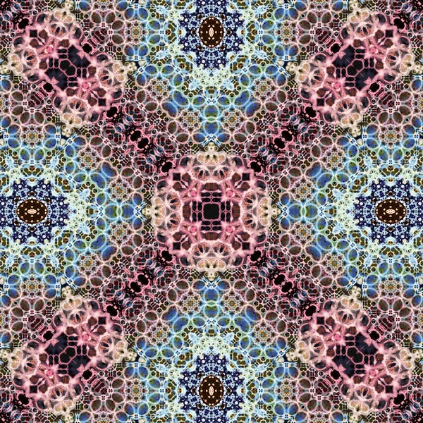Kusursuz soyut desen. Karmaşık örgülü desen. Soyut kaleydoskop arkaplanı.