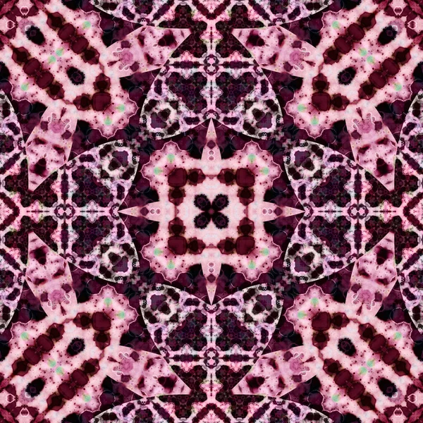 Kusursuz soyut desen. Karmaşık örgülü desen. Soyut kaleydoskop arkaplanı.