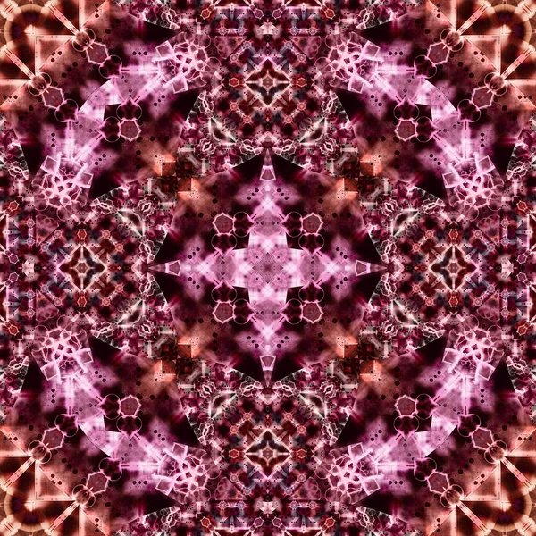 Kusursuz soyut desen. Karmaşık örgülü desen. Soyut kaleydoskop arkaplanı.