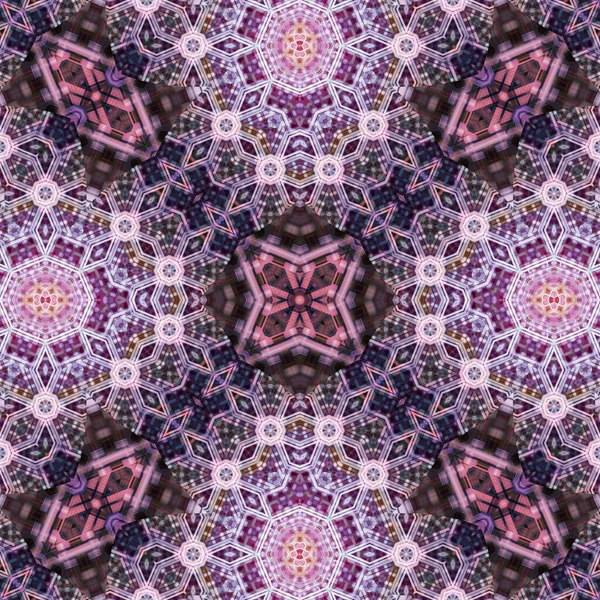 Kusursuz soyut desen. Karmaşık örgülü desen. Soyut kaleydoskop arkaplanı.