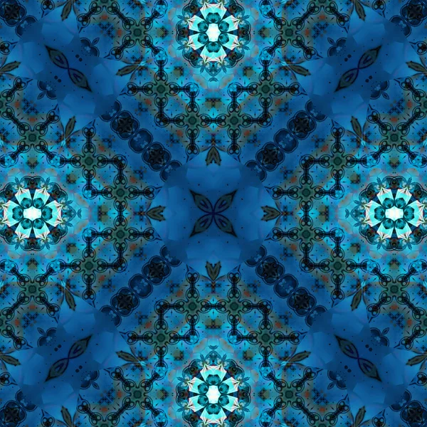 Kusursuz soyut desen. Karmaşık örgülü desen. Soyut kaleydoskop arkaplanı.