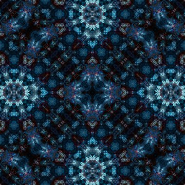 Kusursuz soyut desen. Karmaşık örgülü desen. Soyut kaleydoskop arkaplanı.