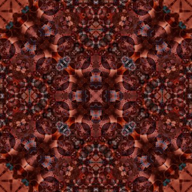 Kusursuz soyut desen. Karmaşık örgülü desen. Soyut kaleydoskop arkaplanı.