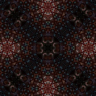 Kusursuz soyut desen. Karmaşık örgülü desen. Soyut kaleydoskop arkaplanı.