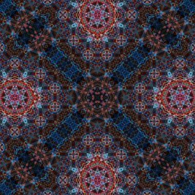 Kusursuz soyut desen. Karmaşık örgülü desen. Soyut kaleydoskop arkaplanı.