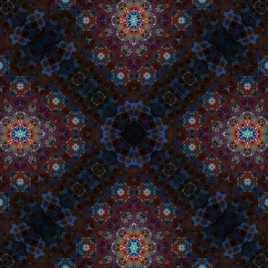 Kusursuz soyut desen. Karmaşık örgülü desen. Soyut kaleydoskop arkaplanı.