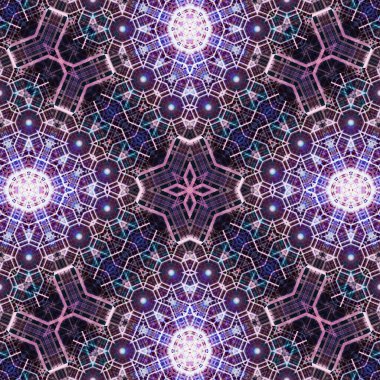 Kusursuz soyut desen. Karmaşık örgülü desen. Soyut kaleydoskop arkaplanı.