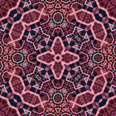 Kusursuz soyut desen. Karmaşık örgülü desen. Soyut kaleydoskop arkaplanı.