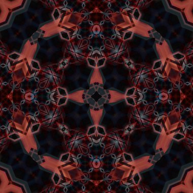 Kusursuz soyut desen. Karmaşık örgülü desen. Soyut kaleydoskop arkaplanı.