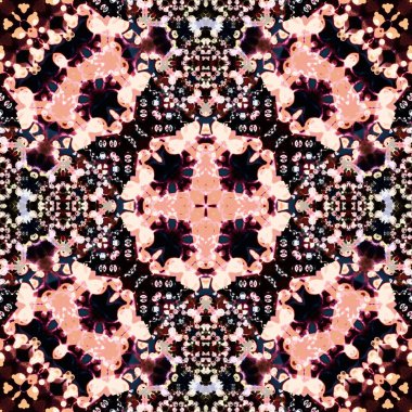 Kusursuz soyut desen. Karmaşık örgülü desen. Soyut kaleydoskop arkaplanı.