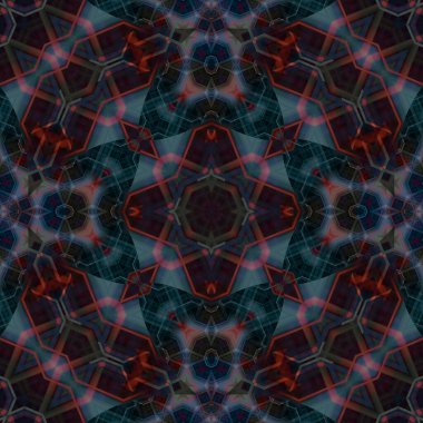 Kusursuz soyut desen. Karmaşık örgülü desen. Soyut kaleydoskop arkaplanı.