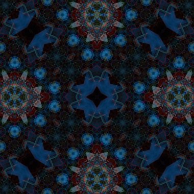 Kusursuz soyut desen. Karmaşık örgülü desen. Soyut kaleydoskop arkaplanı.