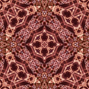 Kusursuz soyut desen. Karmaşık örgülü desen. Soyut kaleydoskop arkaplanı.