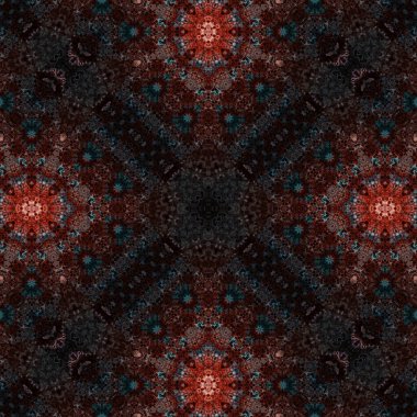 Kusursuz soyut desen. Karmaşık örgülü desen. Soyut kaleydoskop arkaplanı.