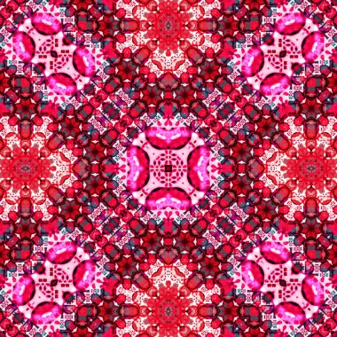 Kusursuz soyut desen. Karmaşık örgülü desen. Soyut kaleydoskop arkaplanı.