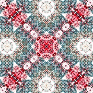 Kusursuz soyut desen. Karmaşık örgülü desen. Soyut kaleydoskop arkaplanı.