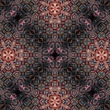 Kusursuz soyut desen. Karmaşık örgülü desen. Soyut kaleydoskop arkaplanı.