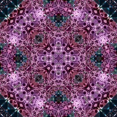 Kusursuz soyut desen. Karmaşık örgülü desen. Soyut kaleydoskop arkaplanı.