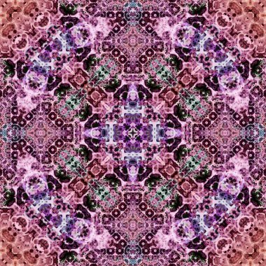 Kusursuz soyut desen. Karmaşık örgülü desen. Soyut kaleydoskop arkaplanı.