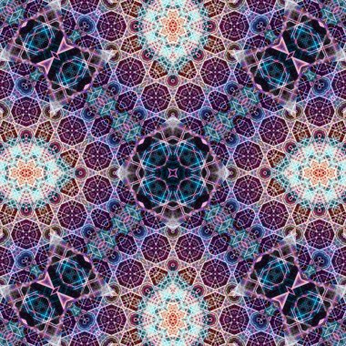Kusursuz soyut desen. Karmaşık örgülü desen. Soyut kaleydoskop arkaplanı.