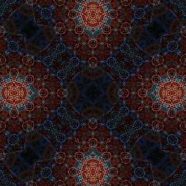 Kusursuz soyut desen. Karmaşık örgülü desen. Soyut kaleydoskop arkaplanı.