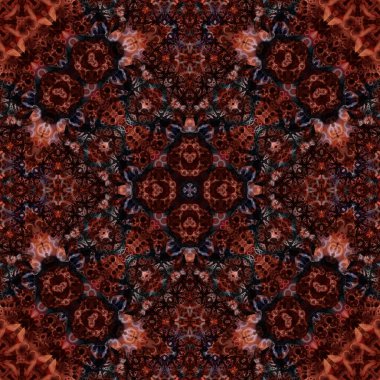 Kusursuz soyut desen. Karmaşık örgülü desen. Soyut kaleydoskop arkaplanı.