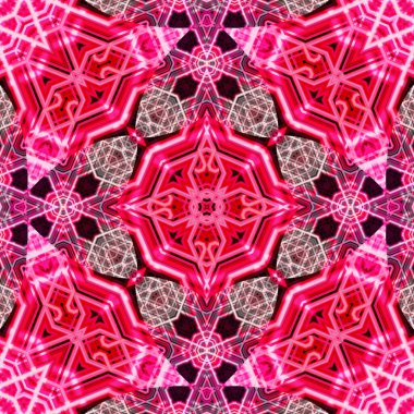 Kusursuz soyut desen. Karmaşık örgülü desen. Soyut kaleydoskop arkaplanı.