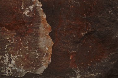 Sonbahar trendi yanmış odun. Yanmış ahşap rengi. Sonbahar tarzı. Kaya dokusu. Jeodezi ve jeoloji. Yanmış ahşap renkli mineraller.