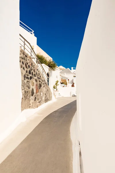 Típica Callecita Santorini Griego Cicladas — Foto de Stock