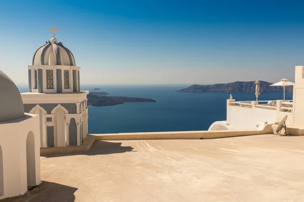 Typical Santorini Church Greece Cyclades — Stock Photo, Image