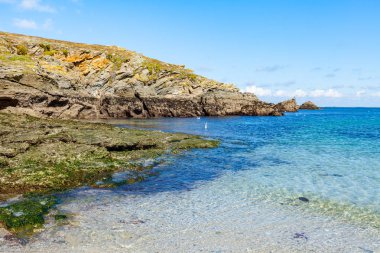 manzara plaj kayalar kayalıklar belle ile en Mer de kıyılar p