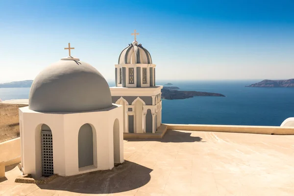 Typical Santorini church in Greece in the Cyclades — Stock Photo, Image