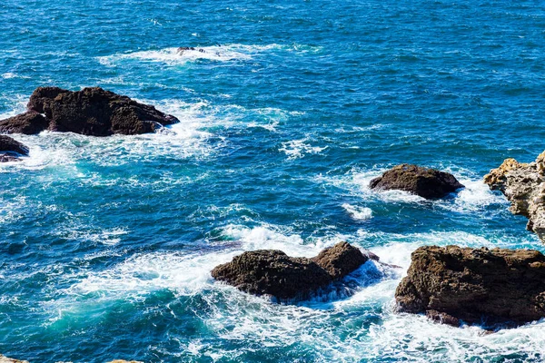 Rocks Cliffs Ocean Famous Island Belle Ile Mer France — Stock Photo, Image