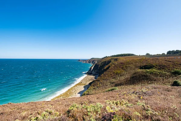 Promenera Gr34 Bretagne Med Långt Borta Latte Fort — Stockfoto