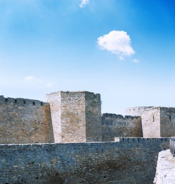 Ukrayna 'daki Akkerman (Bilhorod-Dnistrovskyi) kalesi. Ortaçağ kalesi.