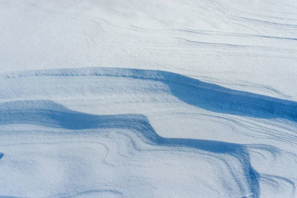 蓝色雪原背景视图 — 图库照片