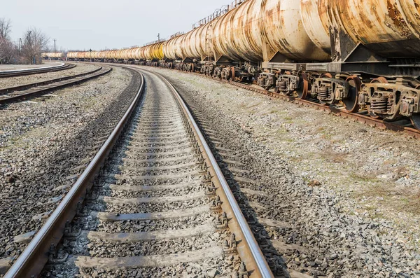 Ferrocarril Cerca Del Horizonte —  Fotos de Stock