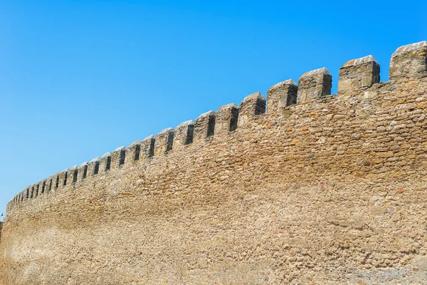 Vieja Muralla Ciudadela Sobre Fondo Cielo Azul — Foto de Stock