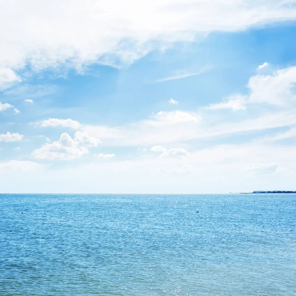 Mar Azul Nubes — Foto de Stock