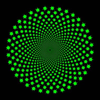 Soyut Coronavirus COVID-19 arkaplanı. noktalar yarım ton tasarımı