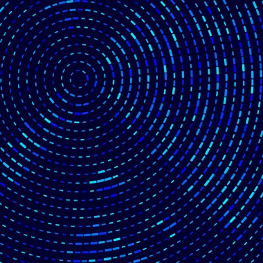 Mavi daireli soyut bir arka plan. Herhangi bir kapak için yarım ton desen tasarımı