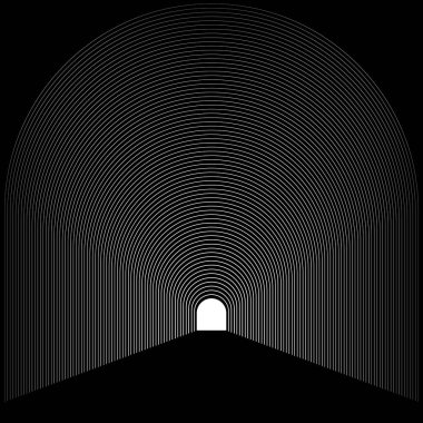 Yarım ton dizaynlı soyut satır arkaplanı. Cennete kapı konsepti